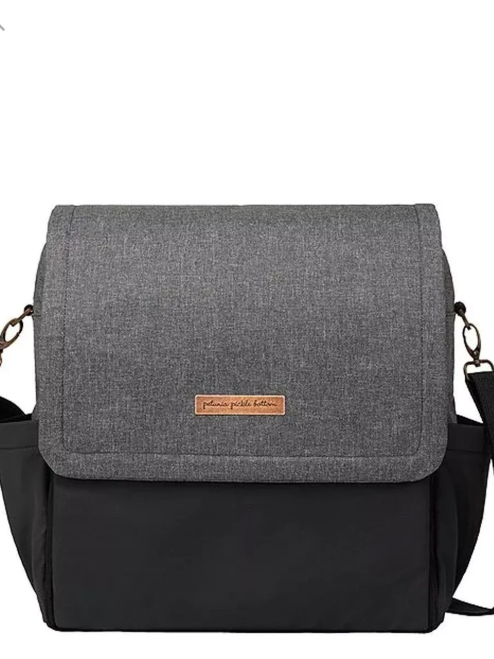 Petunia Pickle Bottom Boxy Backpack Diaper Bag Graphite $199 Retail